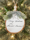 Handwriting Custom Wood Ornament