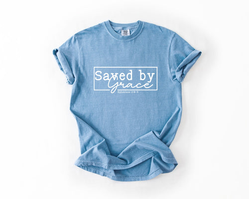 Saved By Grace Tee (square around)