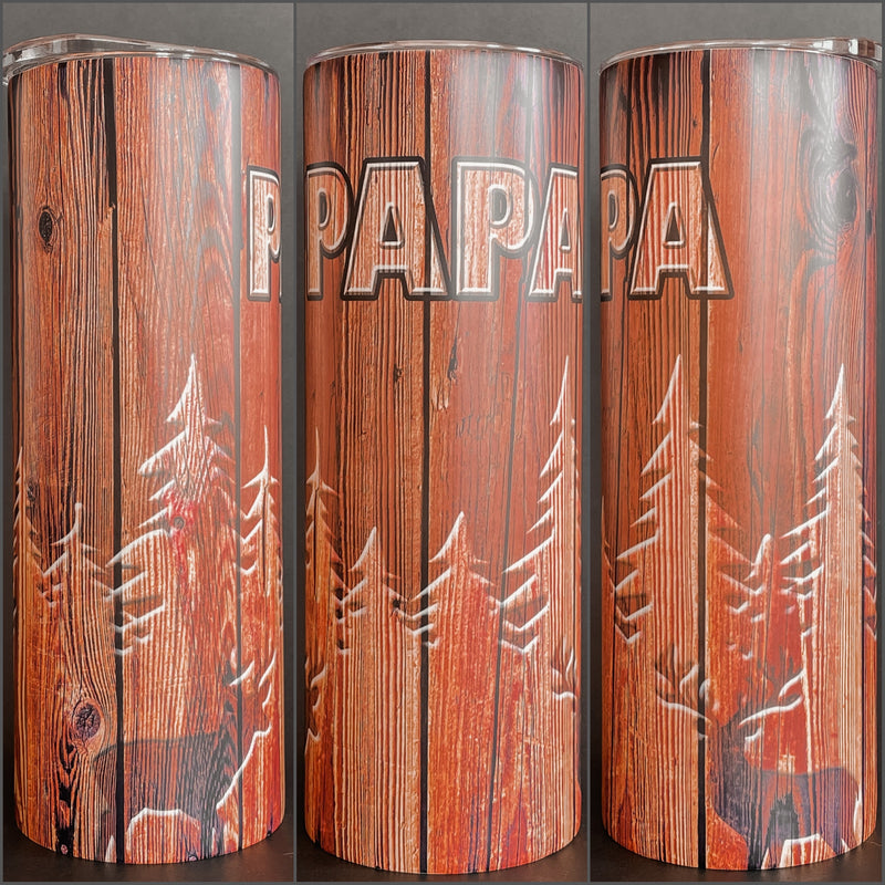 Papa Tumbler /Wood Design