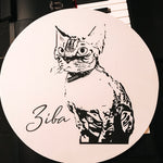 Stylized Photo Wood Sign: Round