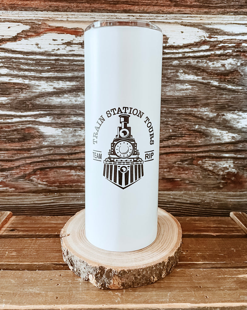 Train Station Travel Tumbler