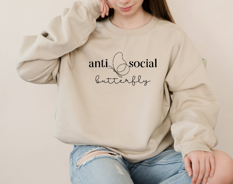 ANTI SOCIAL BUTTERFLY- sweatshirt