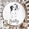 Stylized Photo Wood Sign: Round
